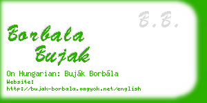 borbala bujak business card
