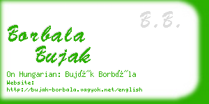 borbala bujak business card